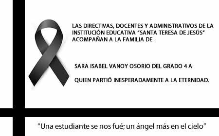 Condolencias